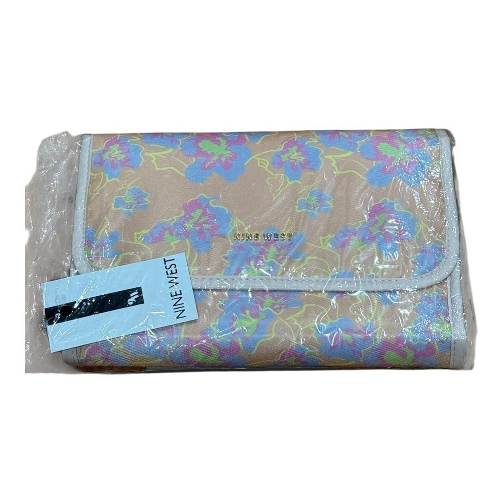 Nine West Hanging Organizer Travel Toiletry Makeup Floral Print One Size New